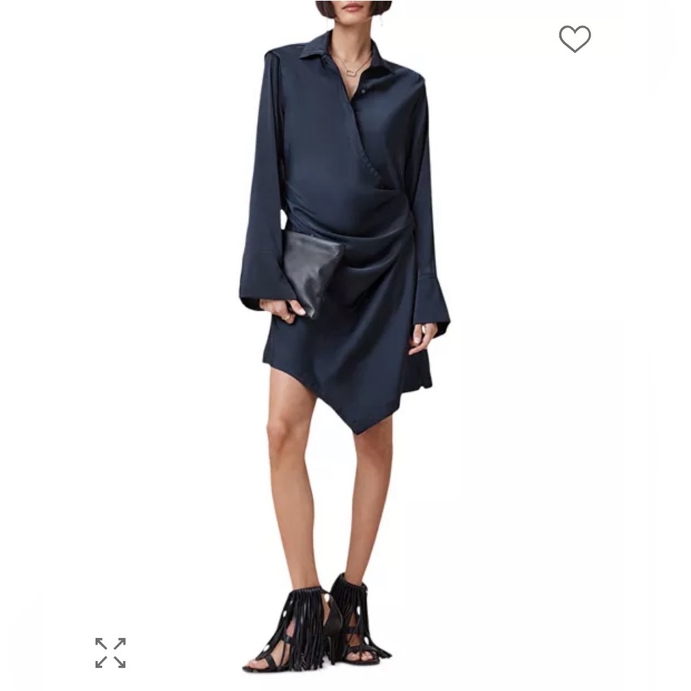 NWT- ALL SAINTS Tira Mini Dress, Collegiate Blue, US8 - Picture 2 of 12
